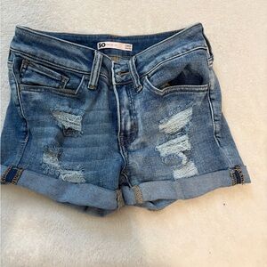 Kohl's Women's Distressed Blue Jean Shorts